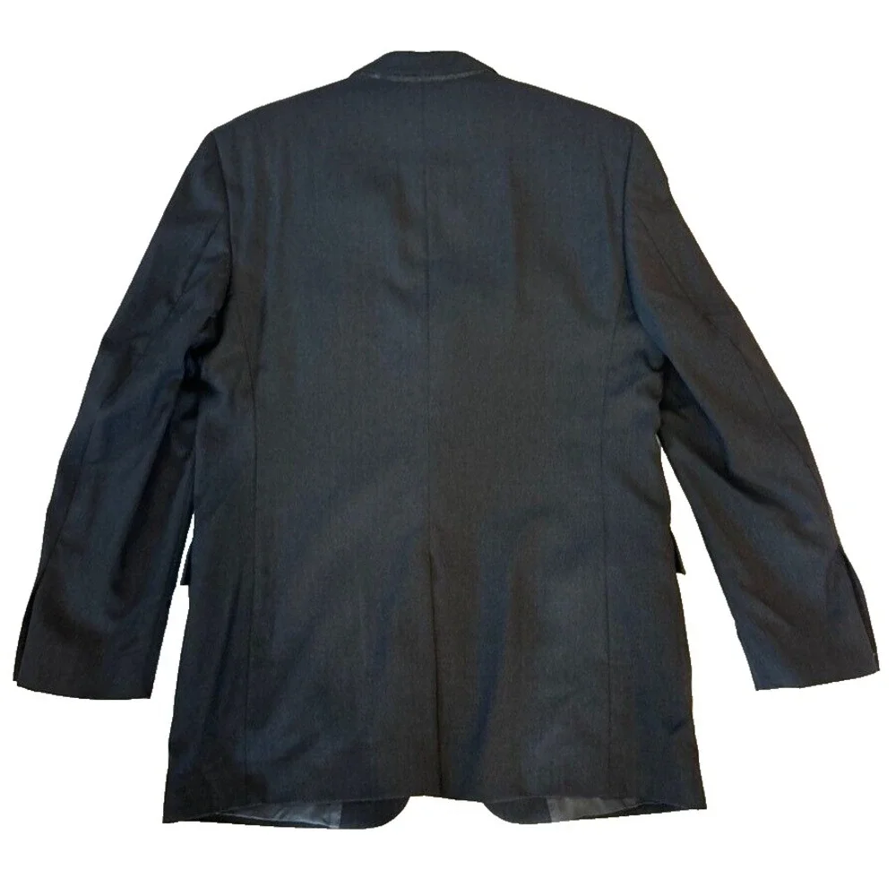 mens charcoal Jos A Bank signature wool blazer jacket‎ sport suit coat 42 L